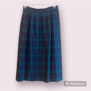 PENDLETON Vintage 1980s A-Line Tartan Plaid Skirt